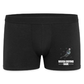 Scuba Diving Spearfishing Design - Men's Boxer Shorts - black - Front