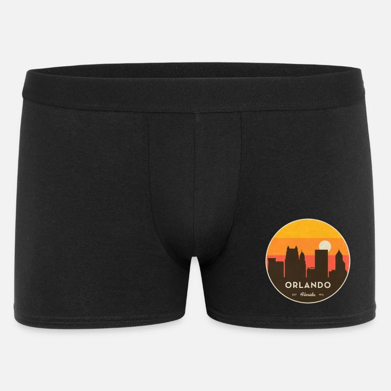Orlando Skyline Sunset - Men's Boxer Shorts - black