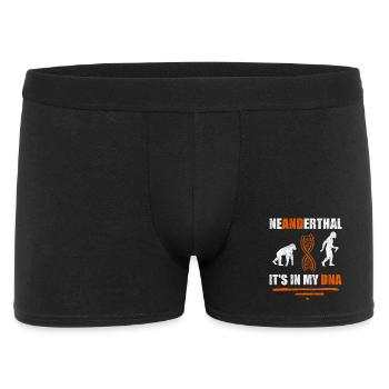 Neandertaler Es ist in meiner DNA Anthropologe - Männer Boxer Shorts - Schwarz - Vorne