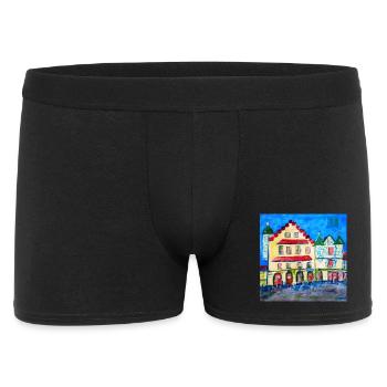 Urban Landscape in Expressionism - Men's Boxer Shorts - black - Front