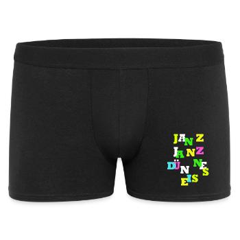 JANZ JANZ DÜNNES EIS OHJA witziges Design für dich - Männer Boxer Shorts - Schwarz - Vorne