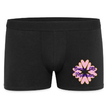 BONNE FÊTE MAMAN. MAMAN. FÊTE DES MÈRES. JE T'AIME - Boxer Homme - noir - Devant