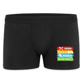 Spieler Statement Padel-Tennis Schläger Turnier - Männer Boxer Shorts - Schwarz - Vorne