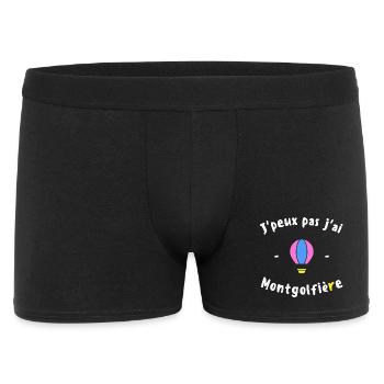 J peux pas j ai Montgolfière - Boxer Homme - noir - Devant