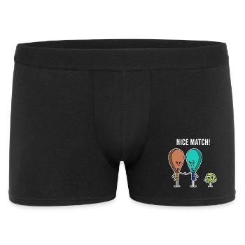 Padel Padel Team Sport Balls Racket Statement - Men's Boxer Shorts - black - Front