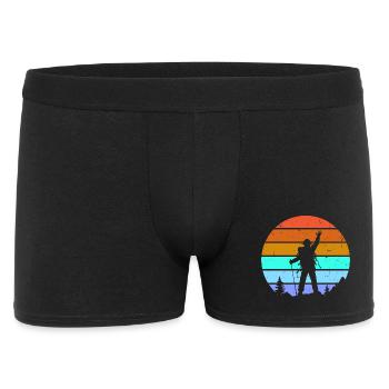 Mountaintops, mountaineering, hiking, hiking - Men's Boxer Shorts - black - Front