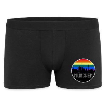 L’arc-en-ciel de Munich Skyline - Boxer Homme - noir - Devant