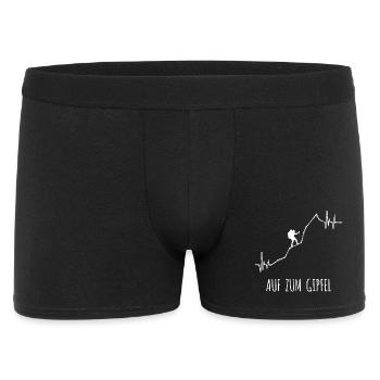 Bergsteigen Statement Wandern Wanderrouten Berge - Männer Boxer Shorts - Schwarz - Vorne
