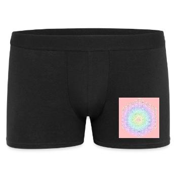 Fleur de Vie Blanche - 5ème Dimension - Boxer Homme - noir - Devant