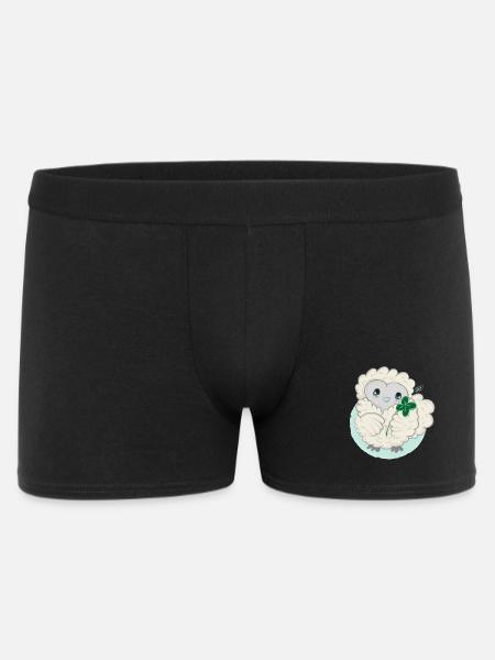 Lioba silk chicken, happiness - Men's Boxer Shorts - black