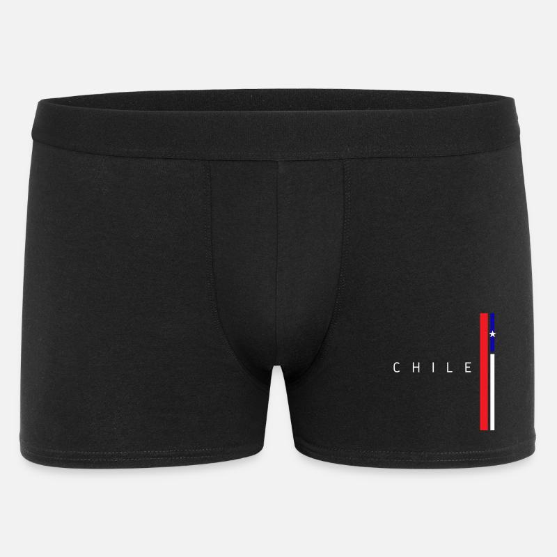 Flagge von Chile - Männer Boxer Shorts - Schwarz