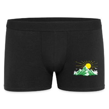 Mountains, Nature, Hiking, Nature lovers, Glaciers - Men's Boxer Shorts - black - Front