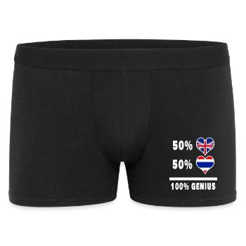Thailand and Great Britain 100% Genius Flag - Men's Boxer Shorts - black - Front