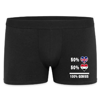 Syrie et Grande-Bretagne 100% Genius Flag - Boxer Homme - noir - Devant