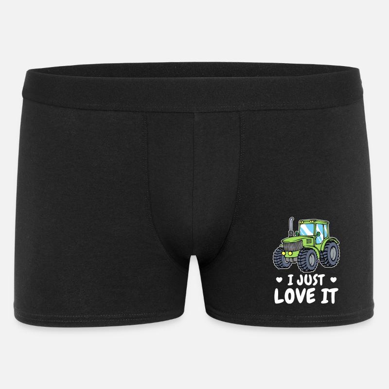 Landwirt Statement Kraftfahrzeug Traktor Ackerbau - Männer Boxer Shorts - Schwarz