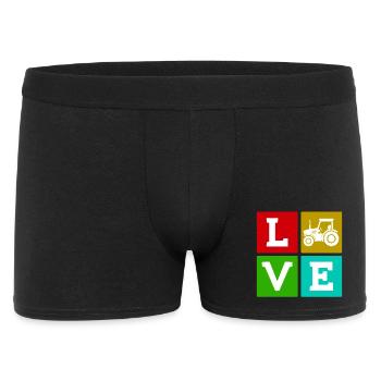 Tractor Country Life Saying Agriculteur de véhicules utilitaires - Boxer Homme - noir - Devant