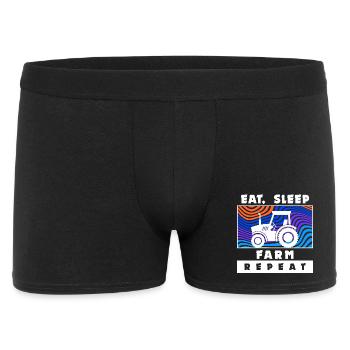 Tractor Statement Farmer Agriculture Farm - Men's Boxer Shorts - black - Front
