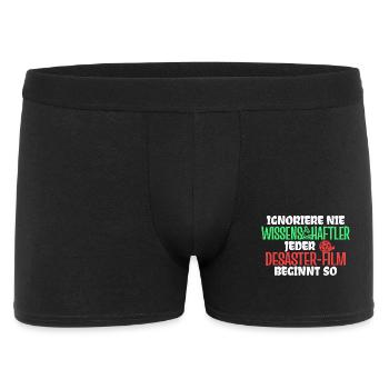 Film Schauen Movies Statement Dvd Abend Kinoabend - Männer Boxer Shorts - Schwarz - Vorne