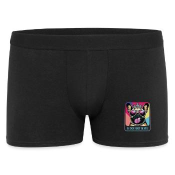 Stubborn Pug - Men's Boxer Shorts - black - Front