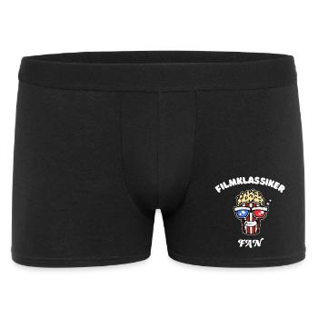 Popcorn Statement Movies Theater Filmabend Filme - Männer Boxer Shorts - Schwarz - Vorne