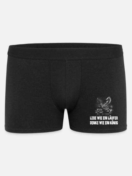 Schach Design - Männer Boxer Shorts - Schwarz