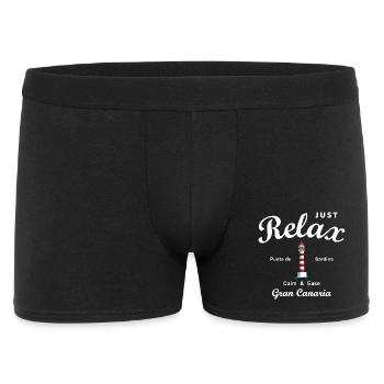 Relax, Grande Canarie, Punta de Sardina, Espagne - Boxer Homme - noir - Devant