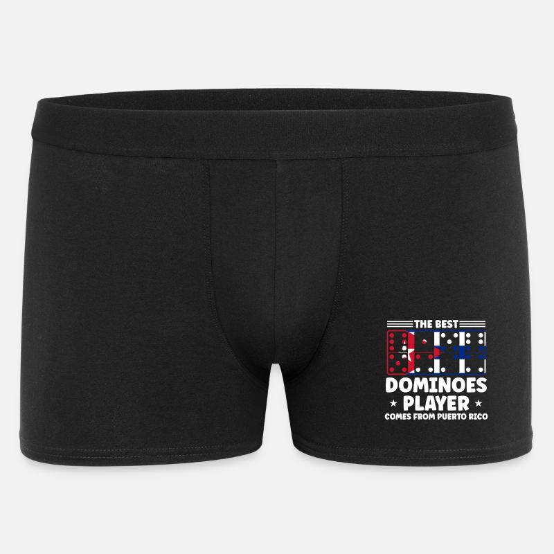 Domino Design - Männer Boxer Shorts - Schwarz