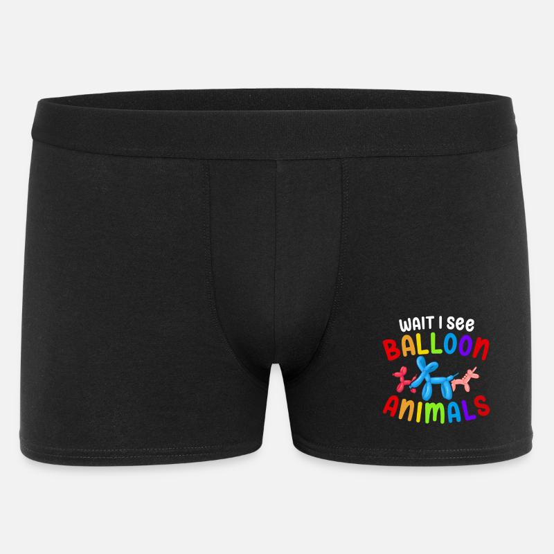 Ballon Twisting Design - Männer Boxer Shorts - Schwarz