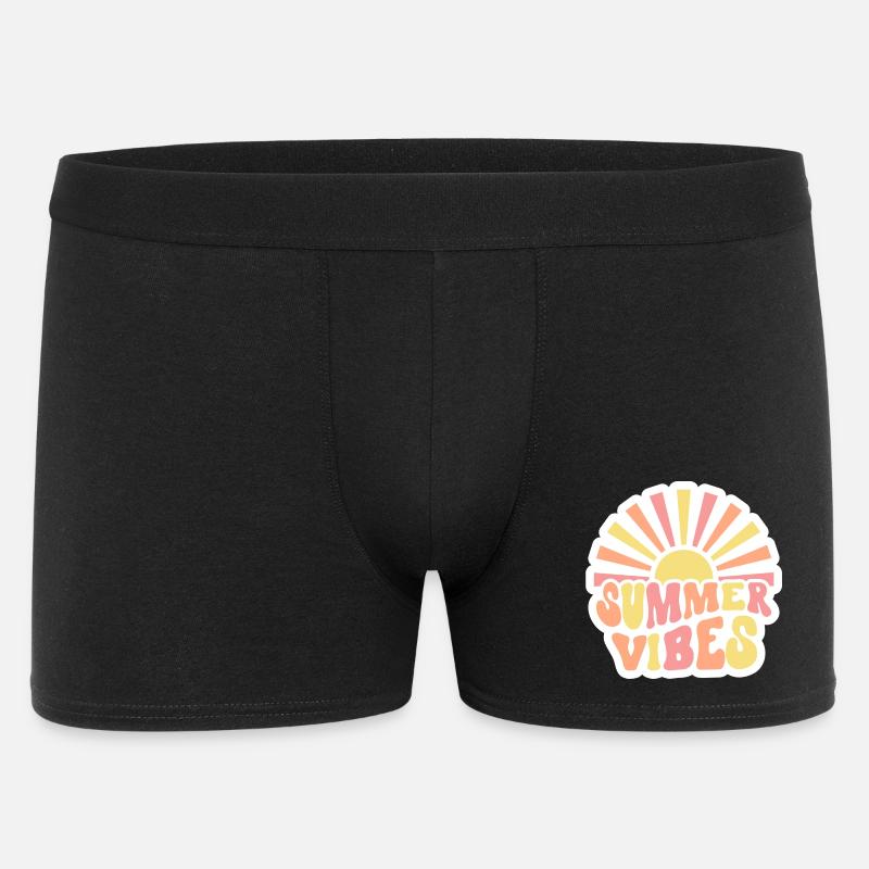 Summer Vibes - Männer Boxer Shorts - Schwarz