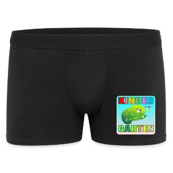 KINDERGARTEN KIND TIERE AMPHIBIE - Männer Boxer Shorts - Schwarz - Vorne