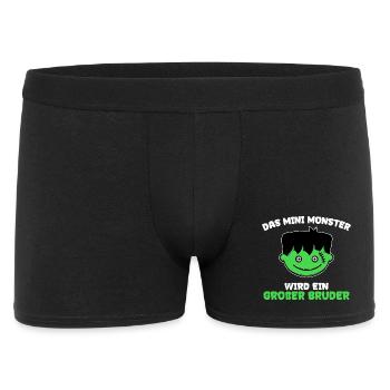Geschwister Bro Statement Großer Bruder - Männer Boxer Shorts - Schwarz - Vorne