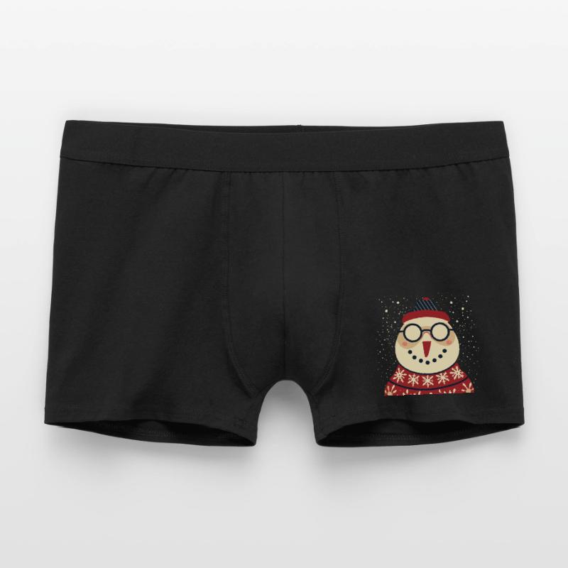 Winter Eulenpullover mit Brille Männer Boxer Shorts