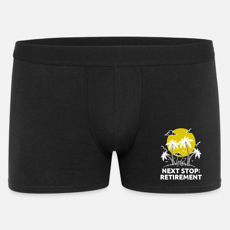 Ruhestand Statement Freizeit Abschied Pensionär - Männer Boxer Shorts - Schwarz