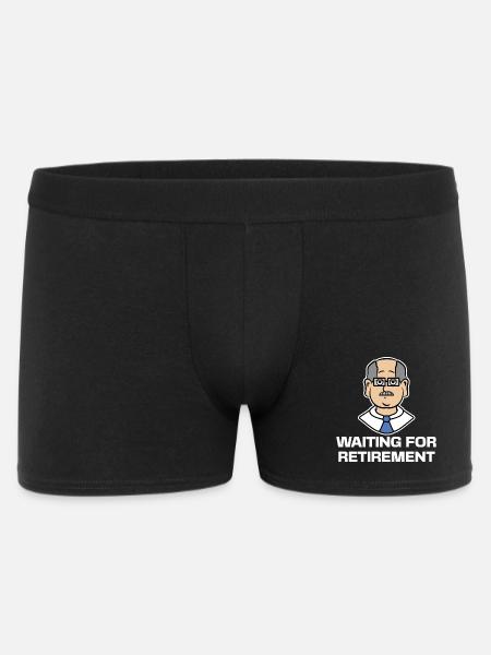 Pension Retirement Statement Pensioner Freedom - Men's Boxer Shorts - black
