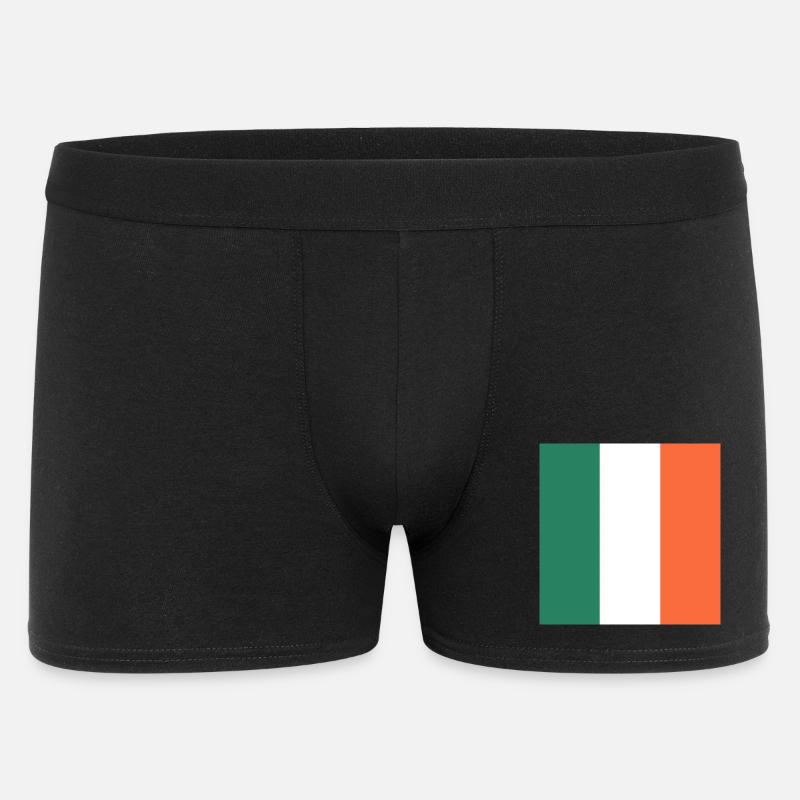 Zeigen Sie Farbe – Irland - Männer Boxer Shorts - Schwarz