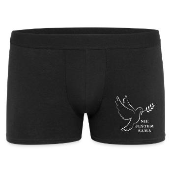 Ich bin nicht allein christlicher Glauben T-Shirt - Männer Boxer Shorts - Schwarz - Vorne