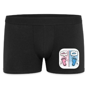 Pieds Sexe Bébé Garçon ou Fille - Boxer Homme - noir - Devant