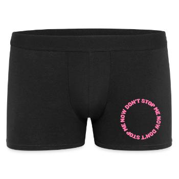 Don't stop me now - Männer Boxer Shorts - Schwarz - Vorne