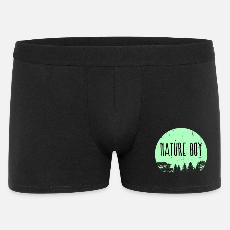 Campingplatz Natur Statement Wanderer Camping - Männer Boxer Shorts - Schwarz