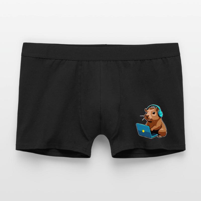 Capybara Programmierer Coder Computer Männer Boxer Shorts