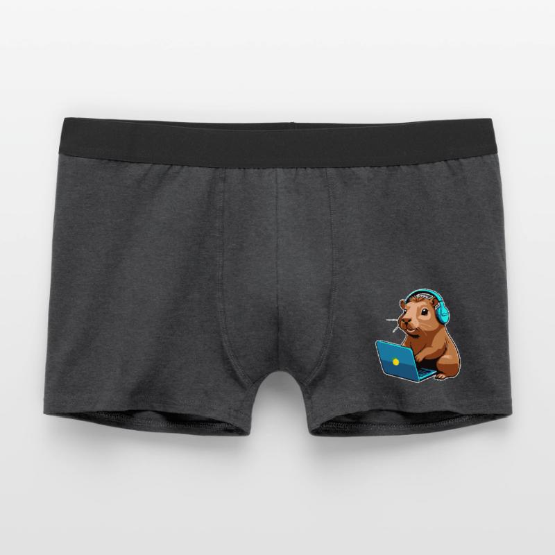 Capybara Programmierer Coder Computer Männer Boxer Shorts