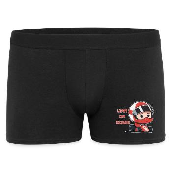 Liam on board - Men's Boxer Shorts - black - Front