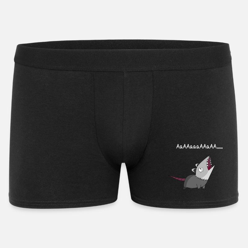 Opossum - Männer Boxer Shorts - Schwarz