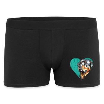 Rottweiler Portrait - Men's Boxer Shorts - black - Front
