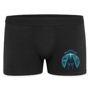 Drôle D’OVNI, Alien, Chat - Boxer Homme - noir - Devant