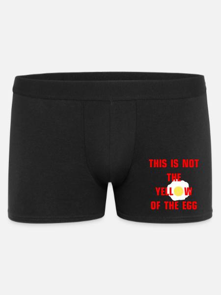 This is not the yellow of the egg - Men's Boxer Shorts - black