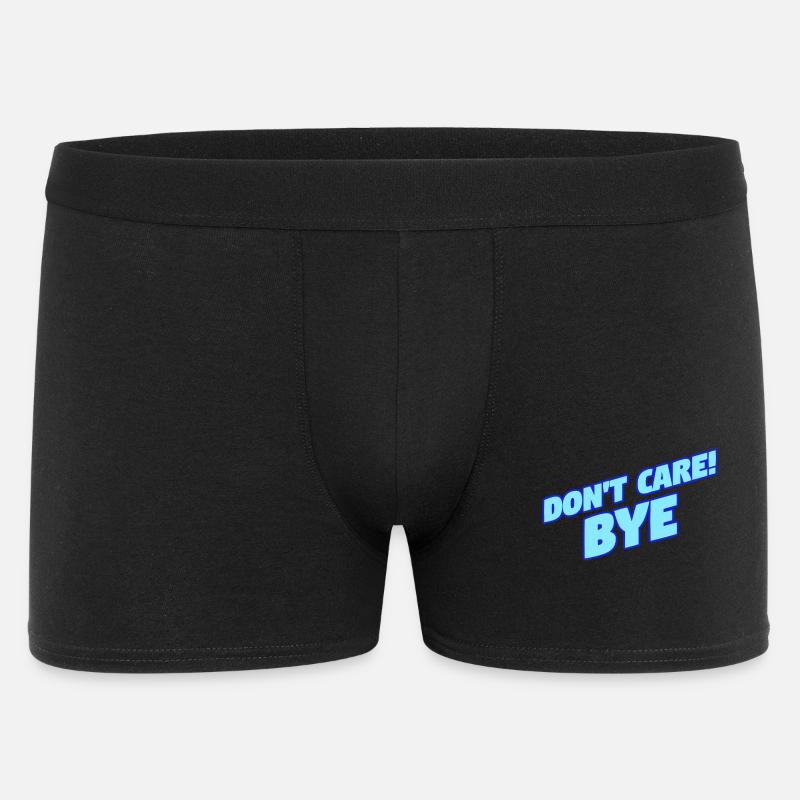 Funny statement I don't care - Men's Boxer Shorts - black