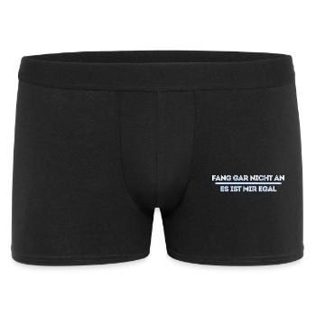 I don't care about funny sayings attitude indifferent - Men's Boxer Shorts - black - Front