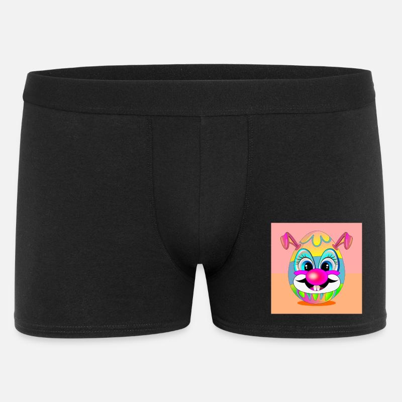 EASTER EGGS CLOWN EASTER BUNNY - Men's Boxer Shorts - black
