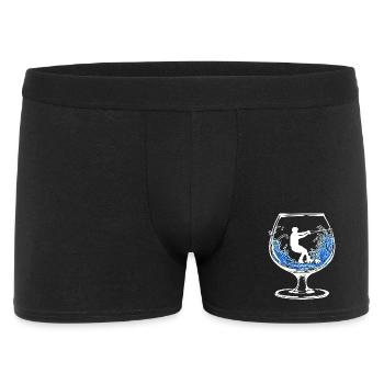 Kitesurfeur, Wakeboard acrobatique, Ski nautique, Surf - Boxer Homme - noir - Devant